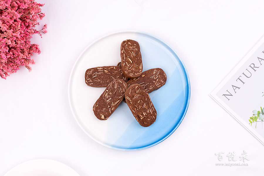杏仁巧克力饼干的做法视频大全_西点培训学习教程